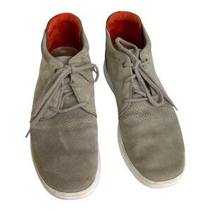 UGG Larken Stripe Performance 1014660 Gray Nubuck Leather Casual Oxford Comfort